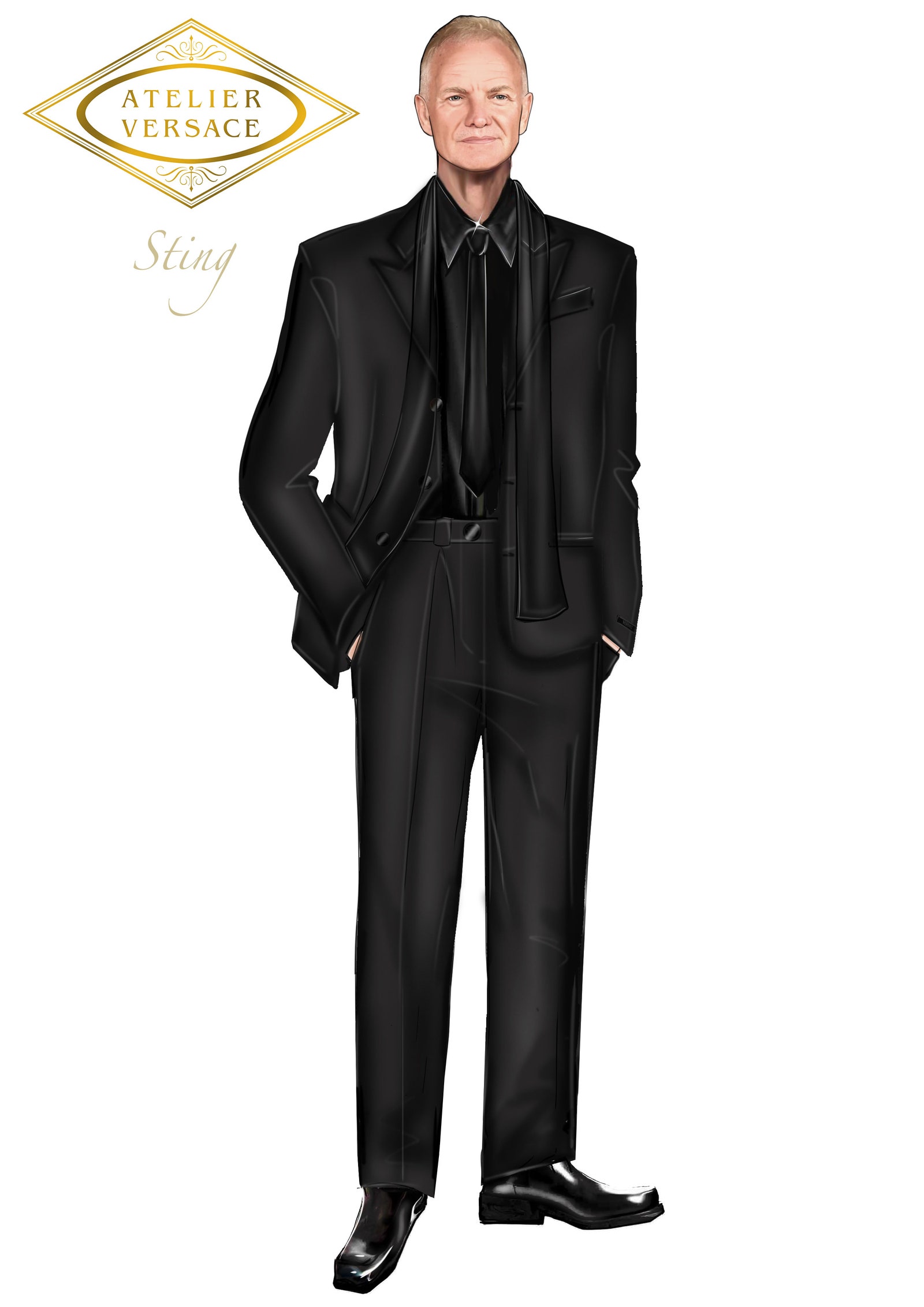 התמונה עשויה להכיל בגדי עוקץ חליפת טוקסידו מעיל מעיל למבוגרים ואדם