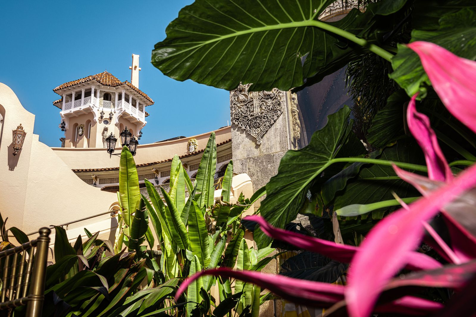 תמונה עשויה להכיל ארכיטקטורה לבניית בית בית וילה צמח עציץ צמח עלה מגדל פעמון מגדל והצ'ינדה