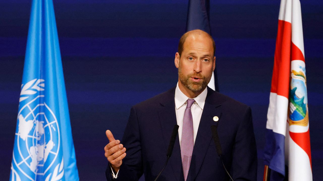 הנסיך וויליאם נואם דיבור מבשר רעות על השפעה אנושית על האוקיינוסים בעולם