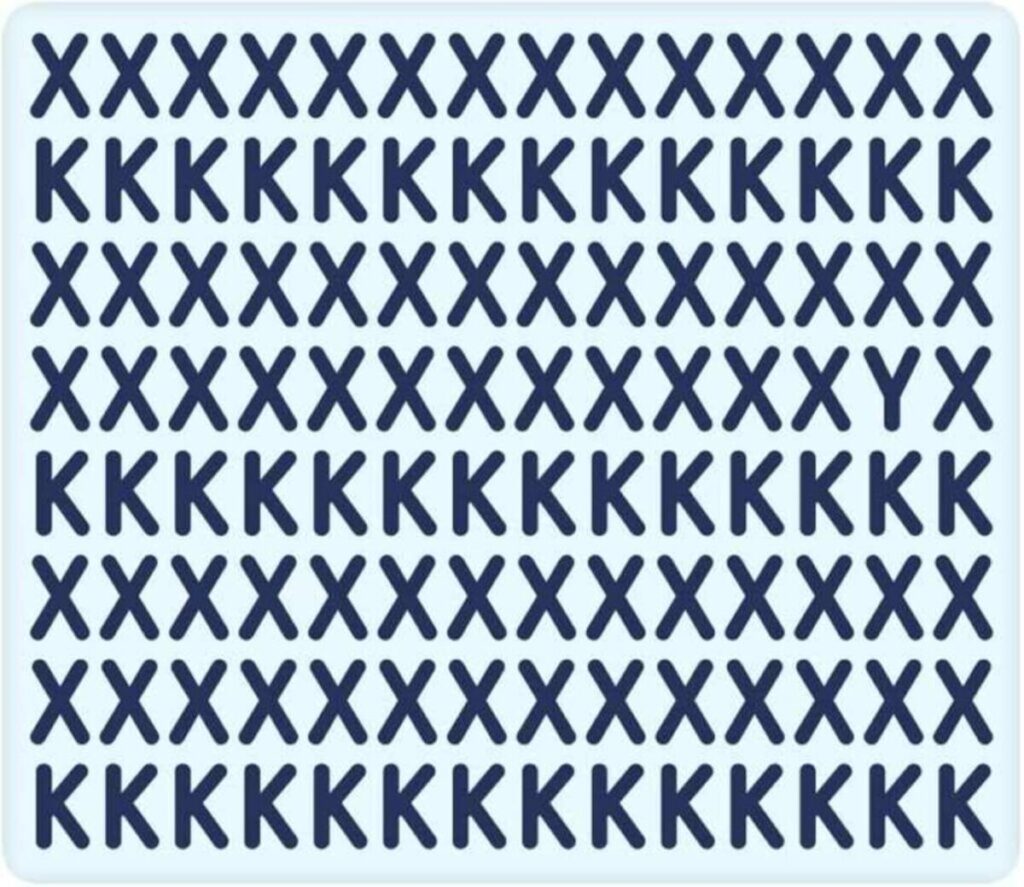 מבחן הבינה: מצא את האות הנסתרת בין ה-X וה-K - Twoday טודיי