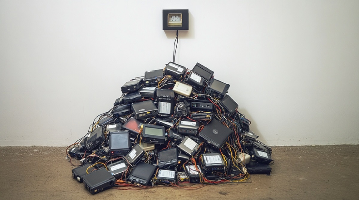 הוא אסף מאות סוללות ממחשבים ניידים