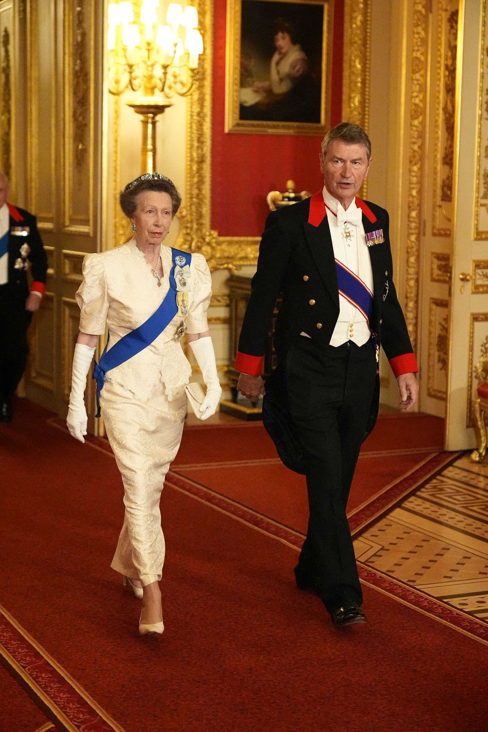 הנסיכה אן ובעלה טימותי לורנס