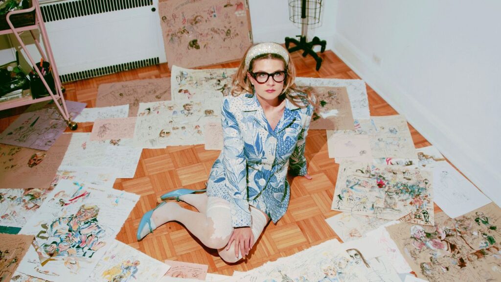 עבודתה של אמנית הסקיצות איזבל ברורמן היא דיוקן מתמשך של הנשיא