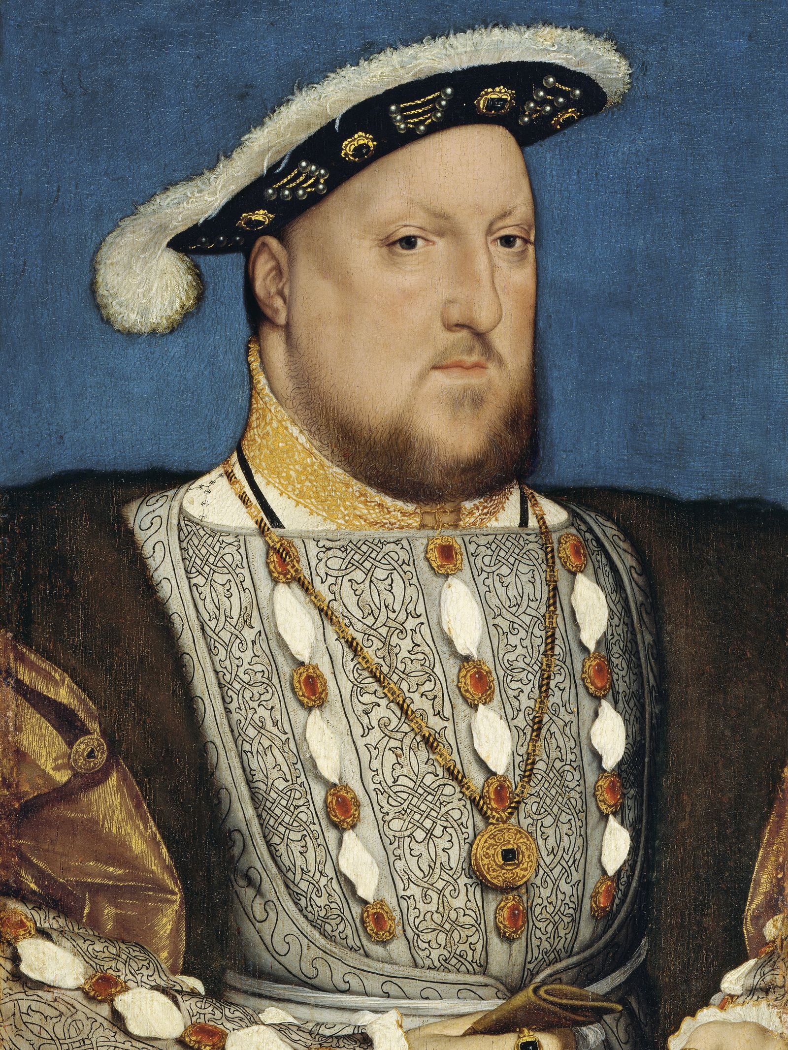 דיוקנו של הנרי השמיני מאת הנס הולביין הצעיר. מקור ויקימדיה קומונס.