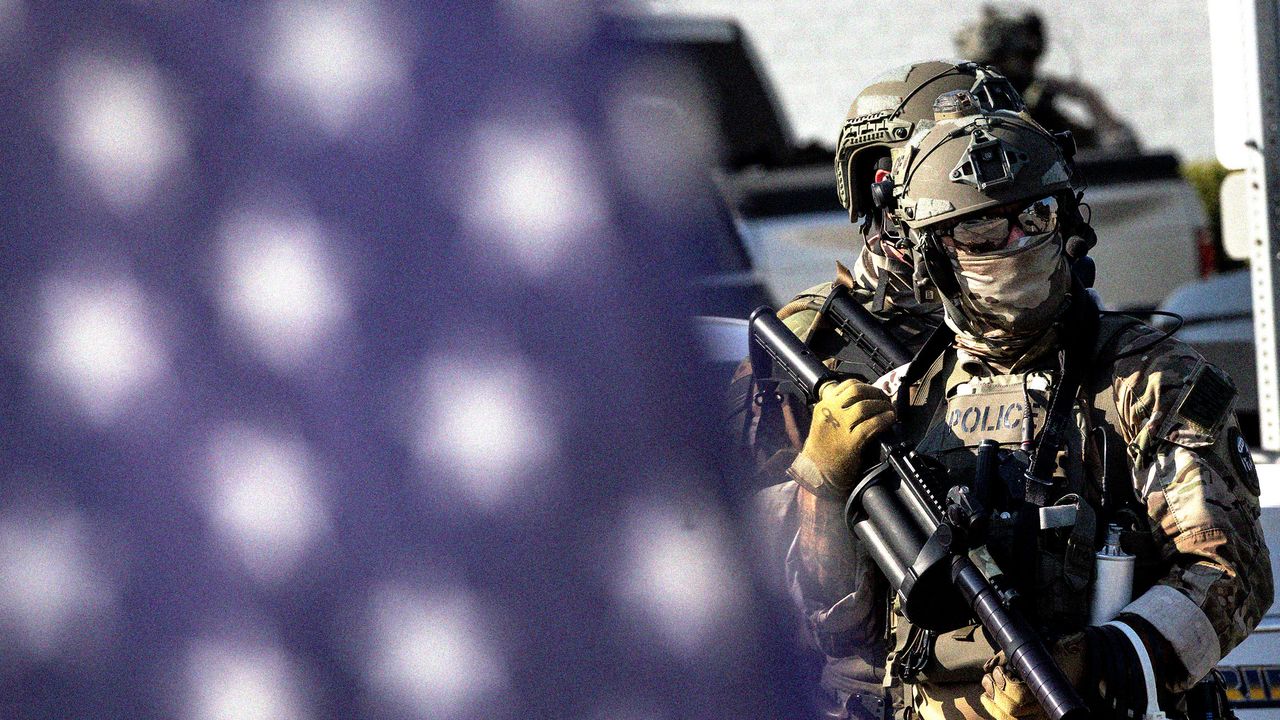 טראמפ מכנה את הדמוקרטים את מפלגת "השטן" כאשר מדינות כחולות נפגעות בקיצוץ מימון, פריסות המשמר הלאומי