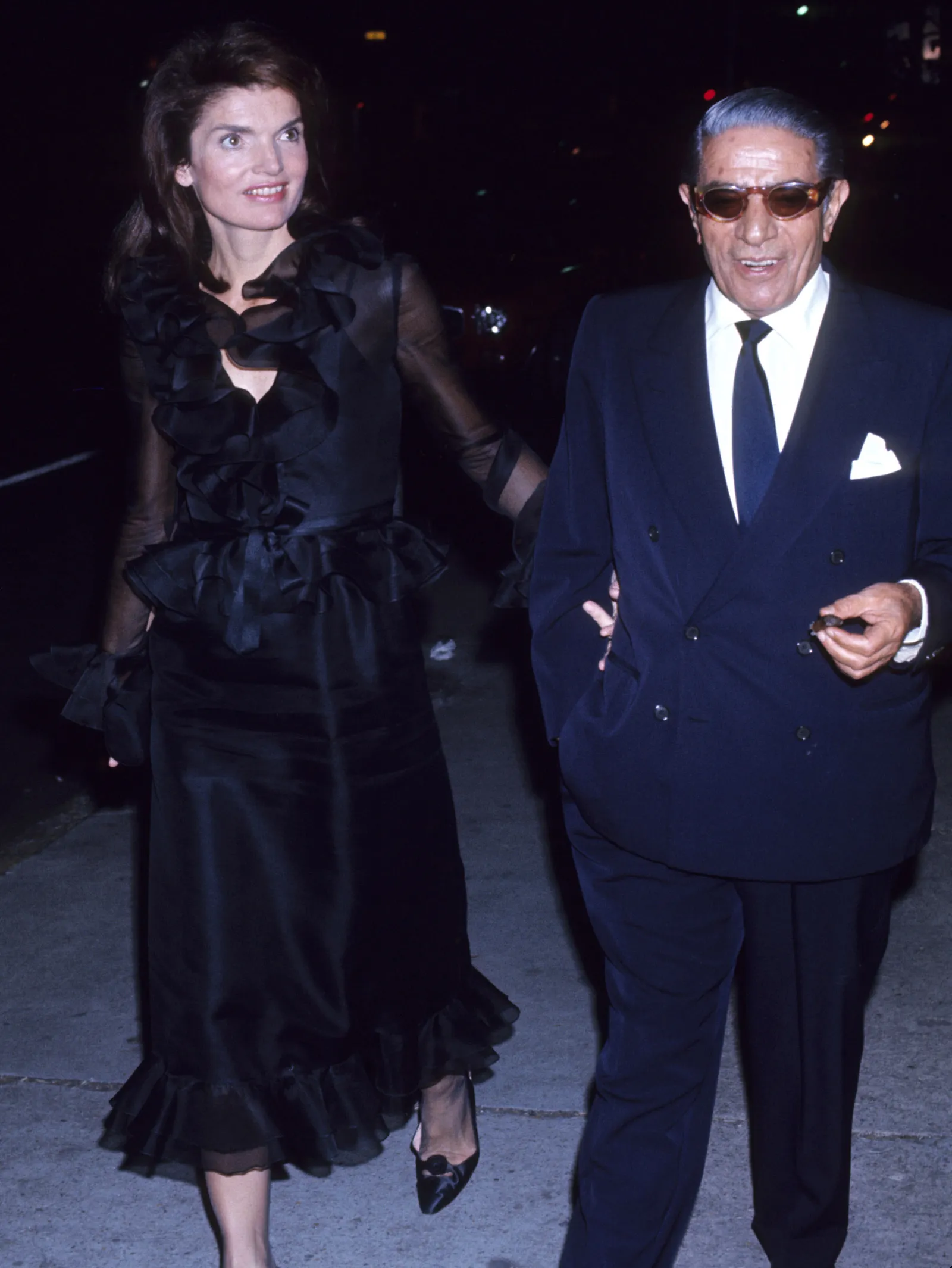 ג'קלין קנדי ​​אונאסיס ואריסטוטלה אונאסיס.