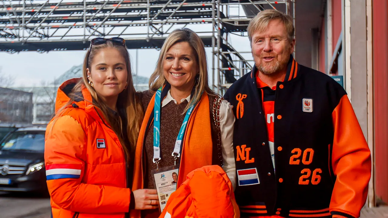 המלכה מקימה והנסיכה עמליה מהולנד נוחתות בצורה אופנתית באולימפיאדת החורף 2026