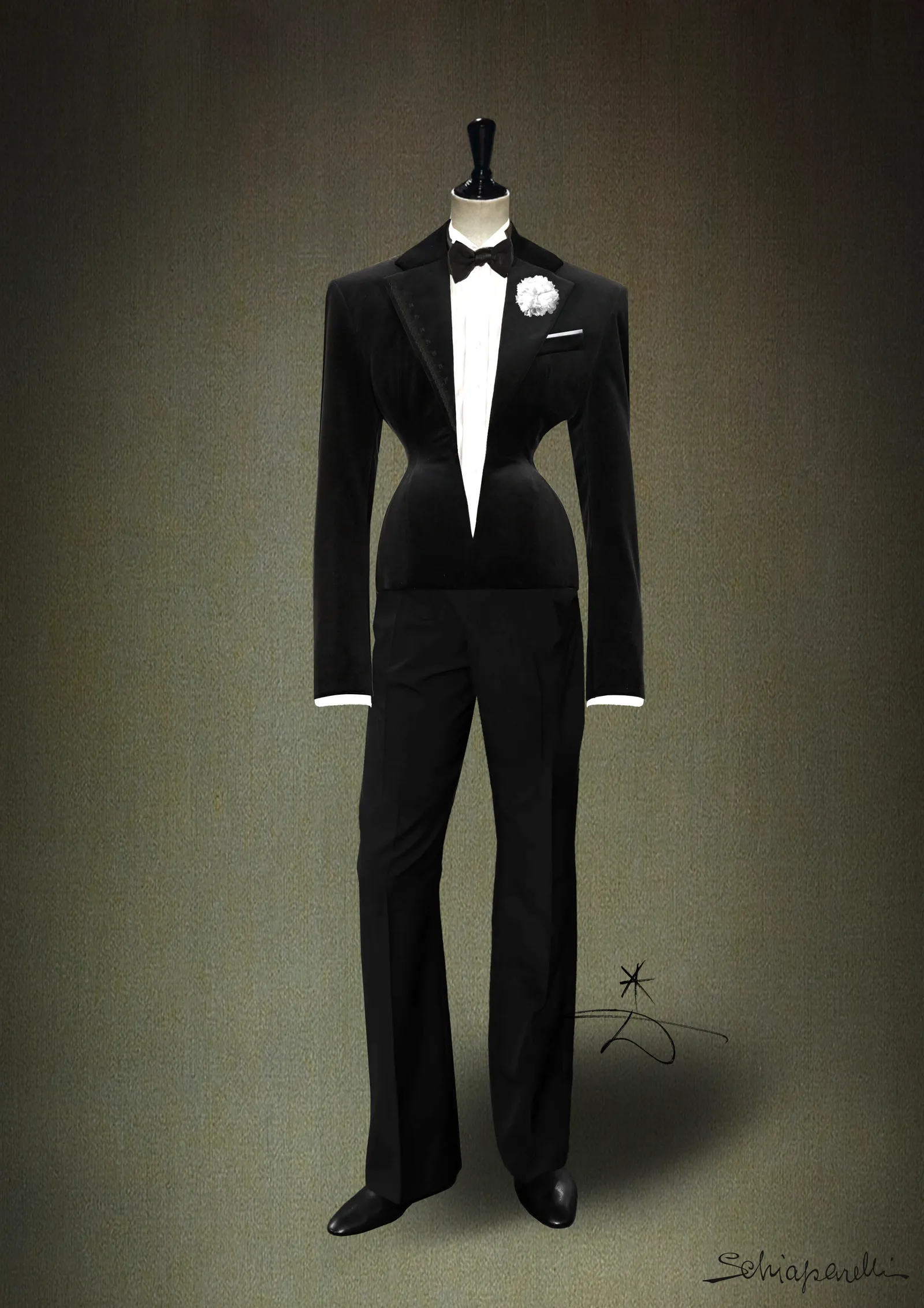 התמונה עשויה להכיל בגדים לבוש רשמי חליפת טוקסידו מעיל מבוגר ואדם