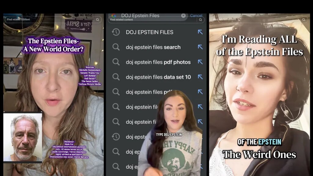 ה-TikTokers קוראים את קבצי אפשטיין כדי שלא תצטרכו