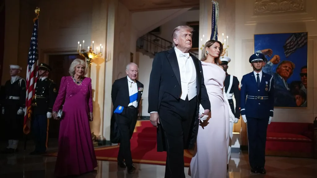 מי ערך את רשימת האורחים לארוחת הערב הממלכתית לכבוד המלך צ'ארלס והמלכה קמילה?